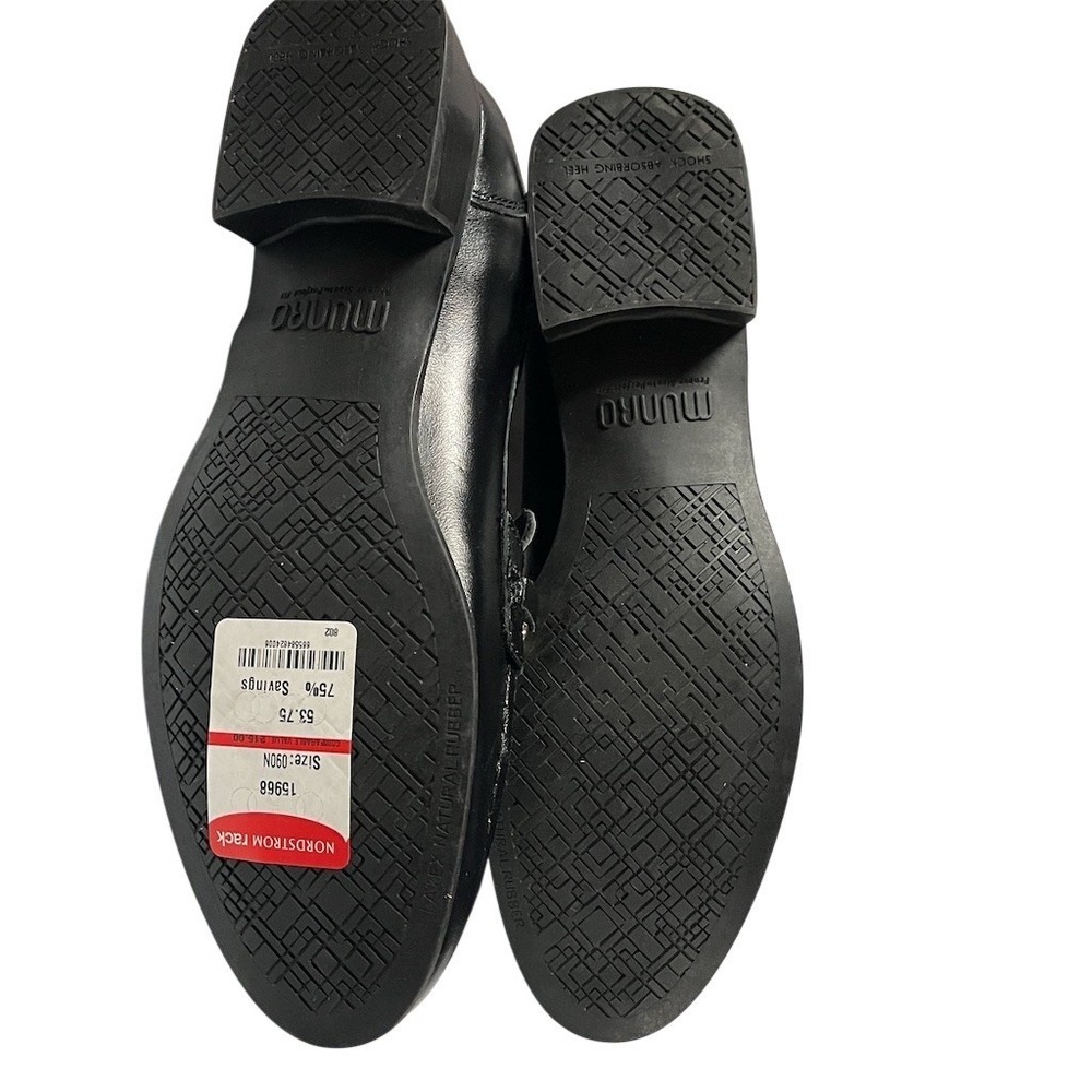 Munro Loafers Womens Shoes 9N Narrow Black Horsebit Slip On Comfort Arch Support - Picture 4 of 6